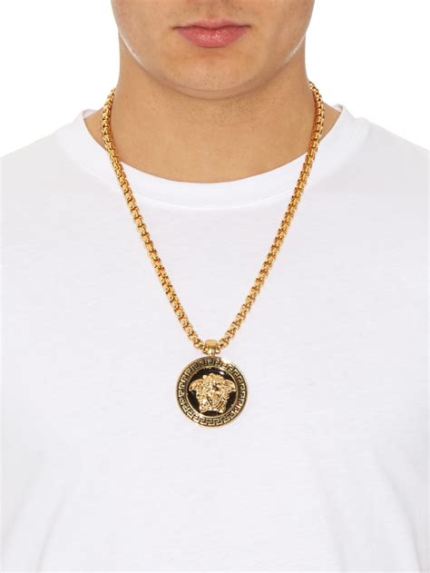 necklace man versace|Versace necklace real.